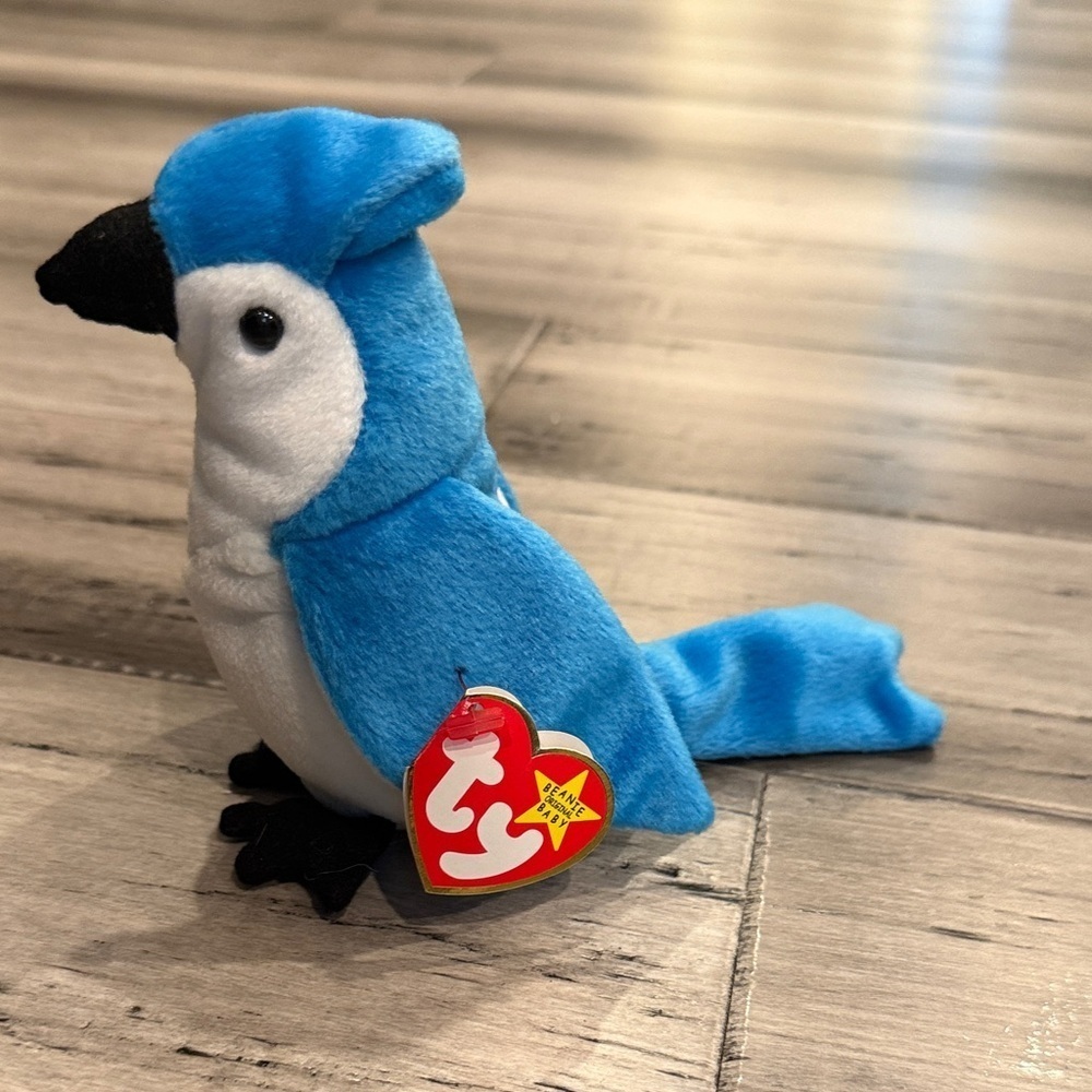 NWT collectible Blue and White Plush Bird Toy